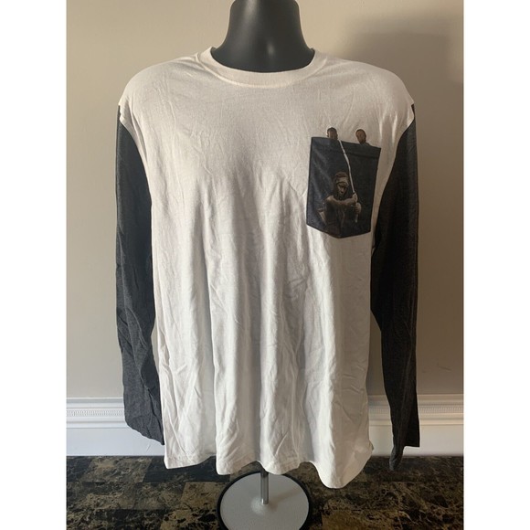 Loot Crate AMC Walking Dead Michonne Zombie Pocket Raglan Long Sleeve XL Shirt - Picture 3 of 5